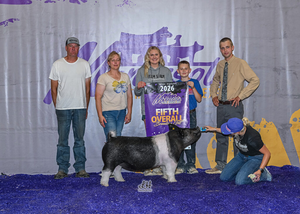 5th Overall Breeding Gilt - Minnesota youth Expo - Wide Awake X Judgmental