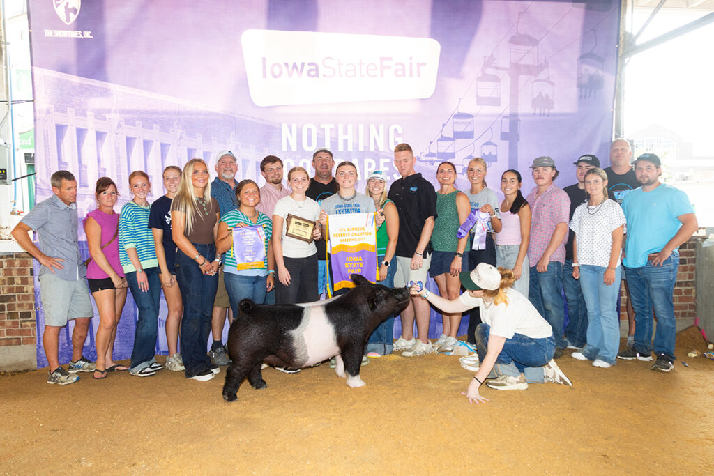 FFA Supreme Reserve Champion Breeding Gilt - Iowa State Fair - Hollynn Rieck