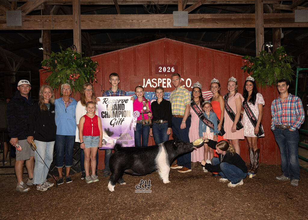 Reserve Overall Gilt - Jasper County Fair - Hallie Hege